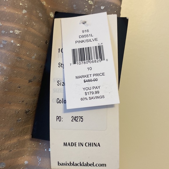 NWT Basix Black Label dress size 10 - Picture 5 of 11